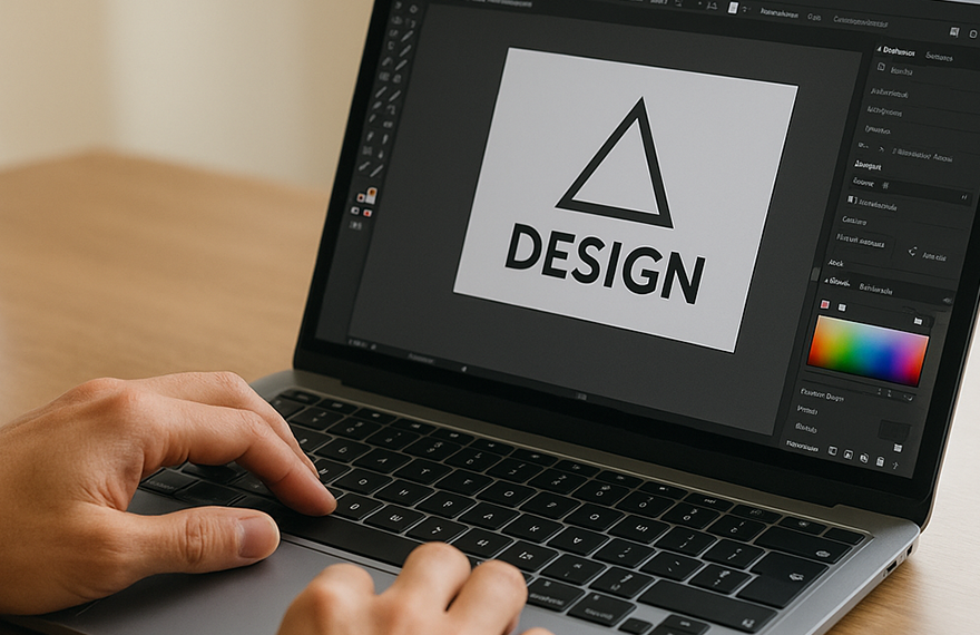 880x570-Man-using-laptop-illustrator Laptop person using illustrator